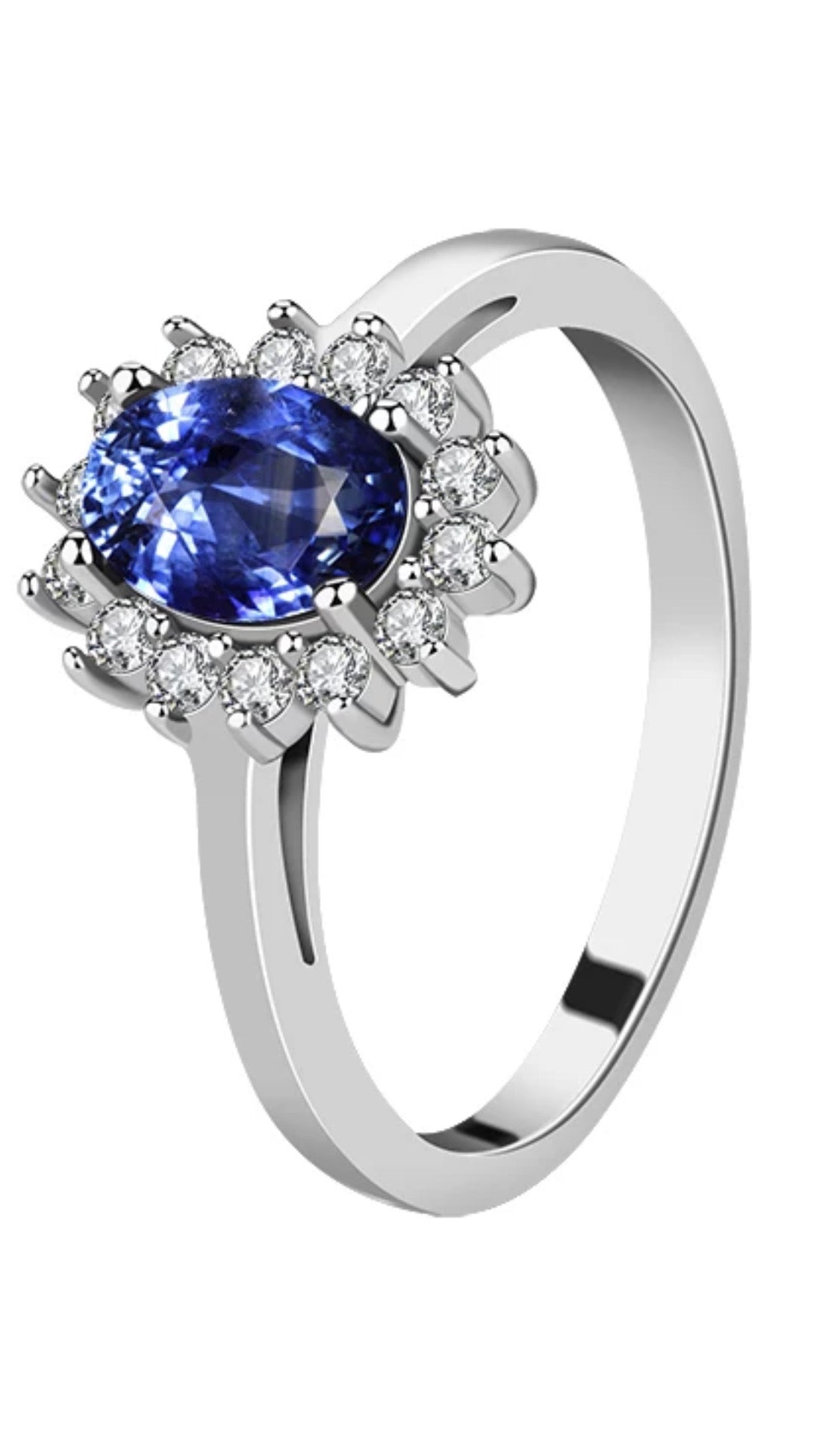 LADIES SILVER PLATED RING