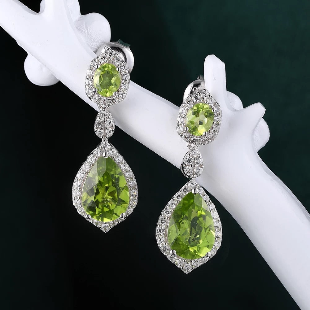 NATURAL PERIDOT DROP EARRINGS