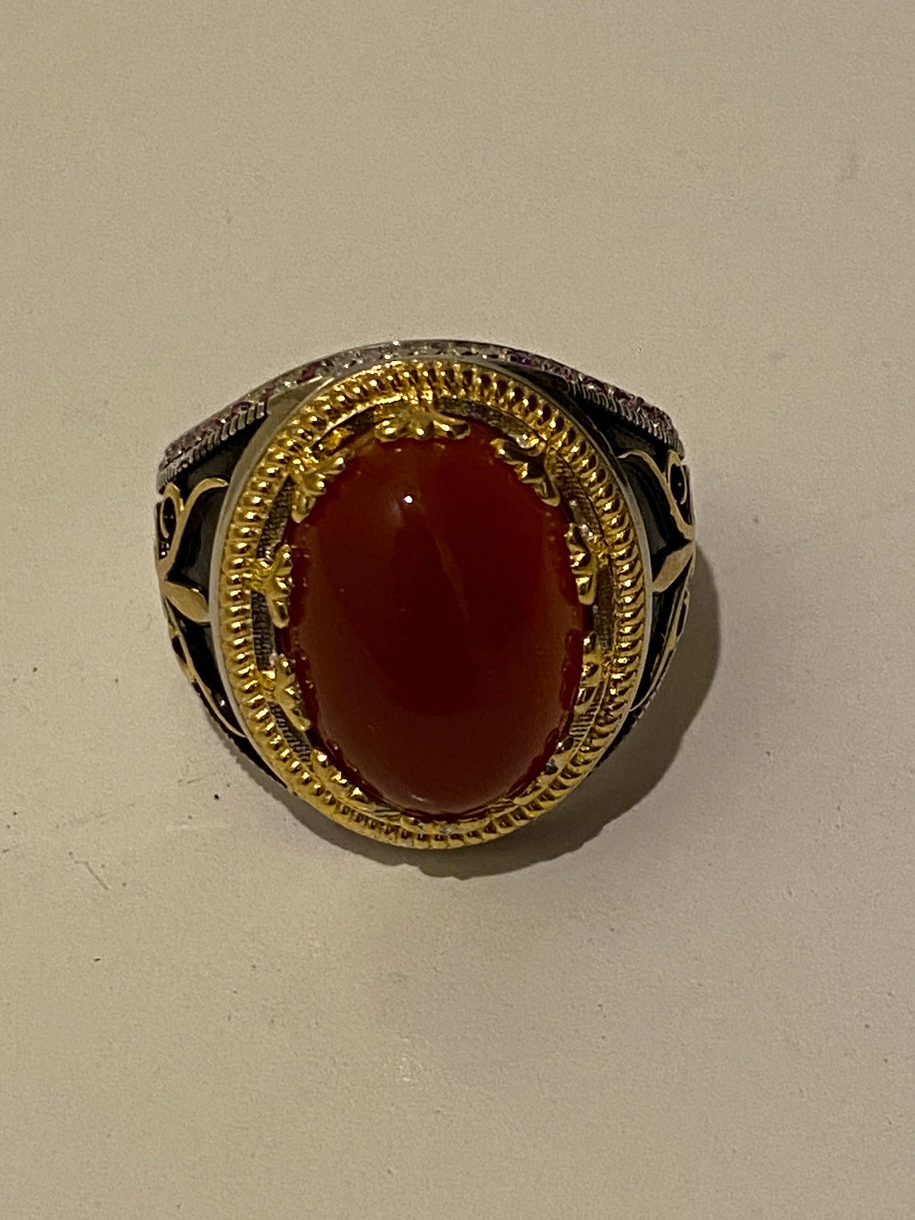 MEN’S AQEEQ STONE RING