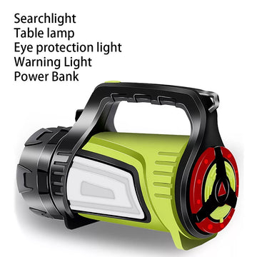Super Bright Outdoor Handheld USB Chargeable Search light and Power Bank.
