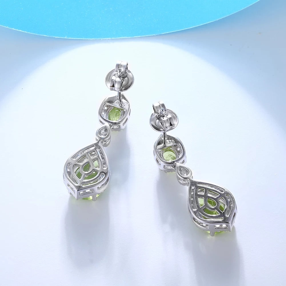 NATURAL PERIDOT DROP EARRINGS