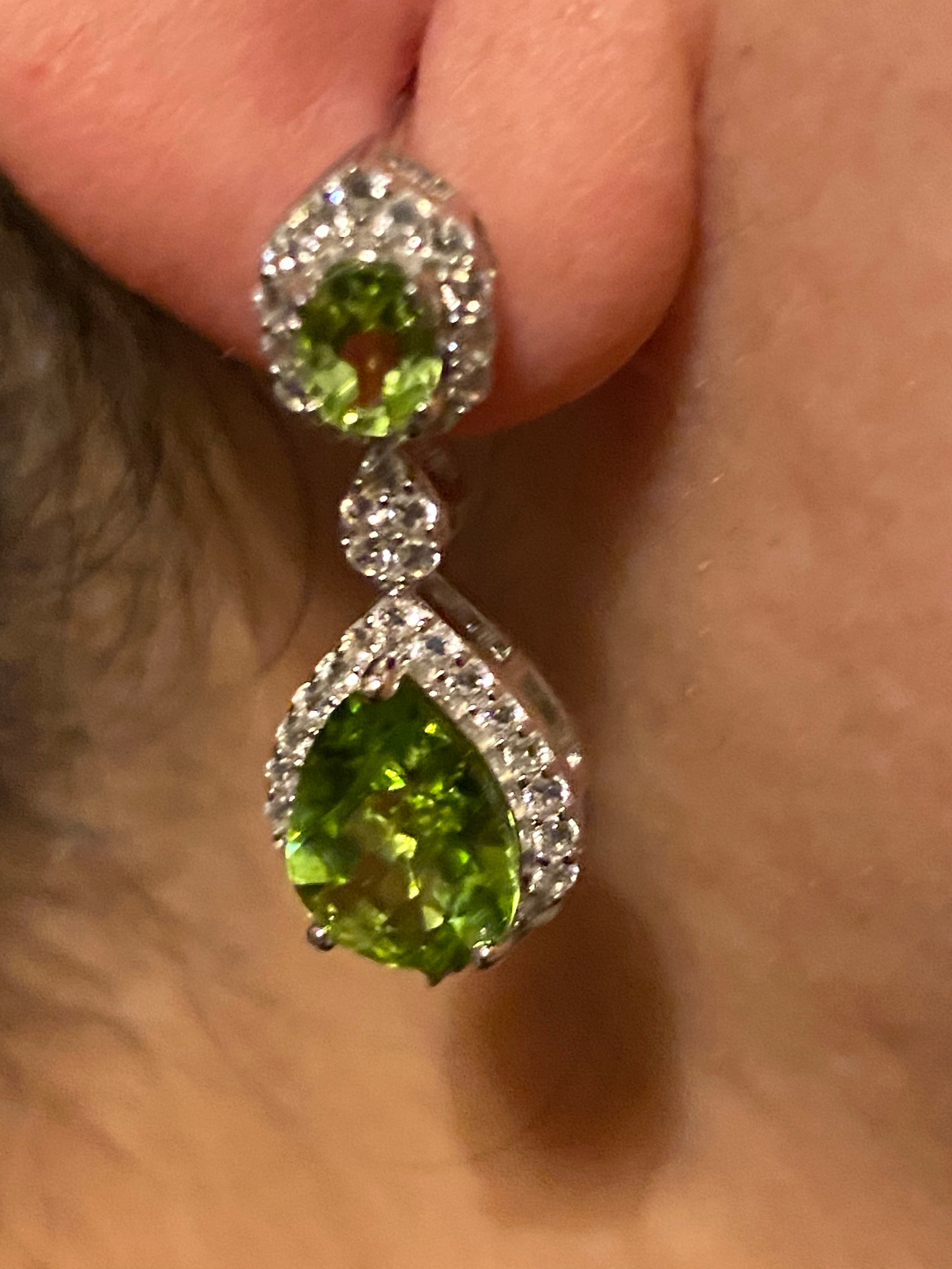 NATURAL PERIDOT DROP EARRINGS