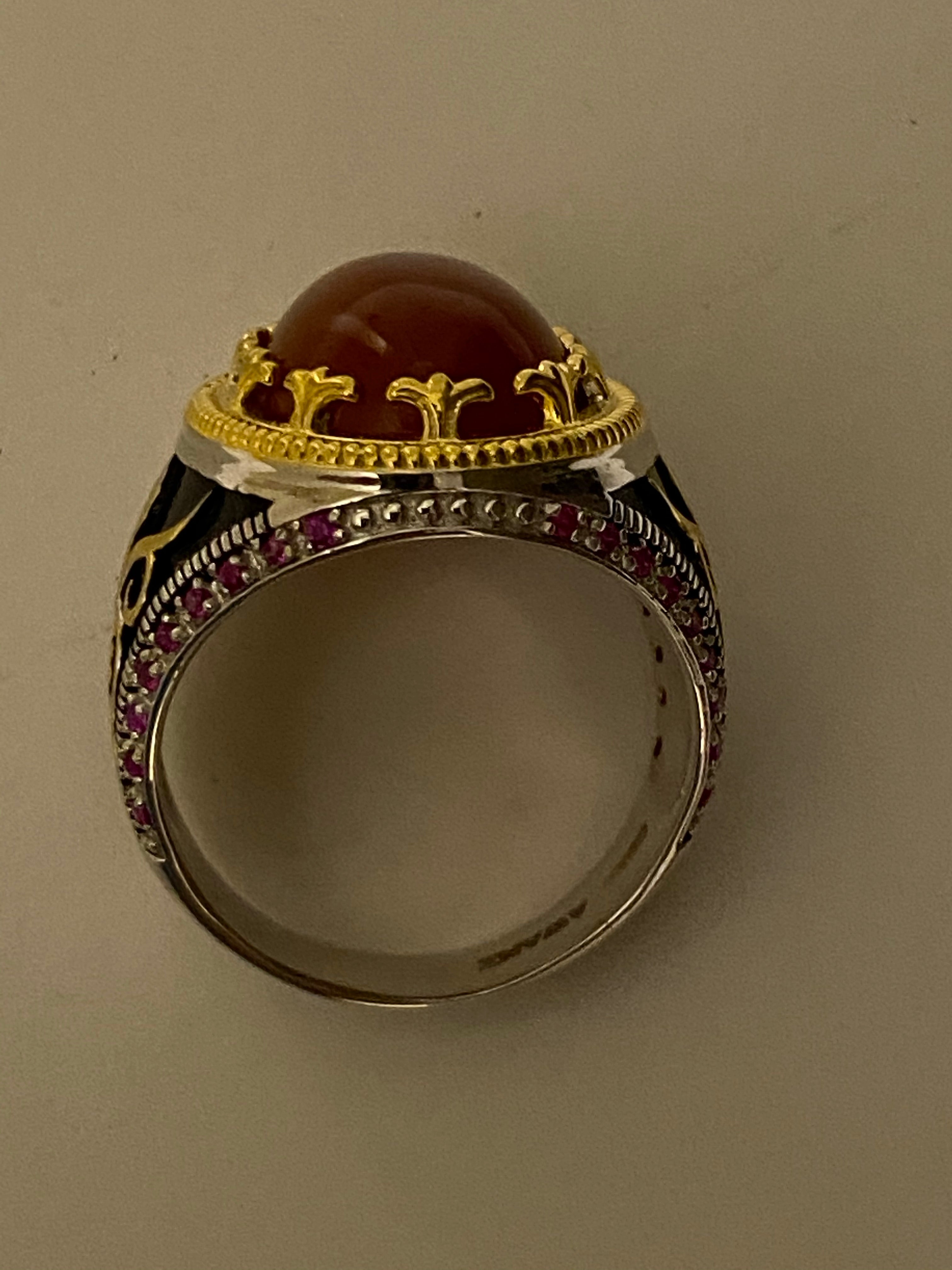 MEN’S AQEEQ STONE RING