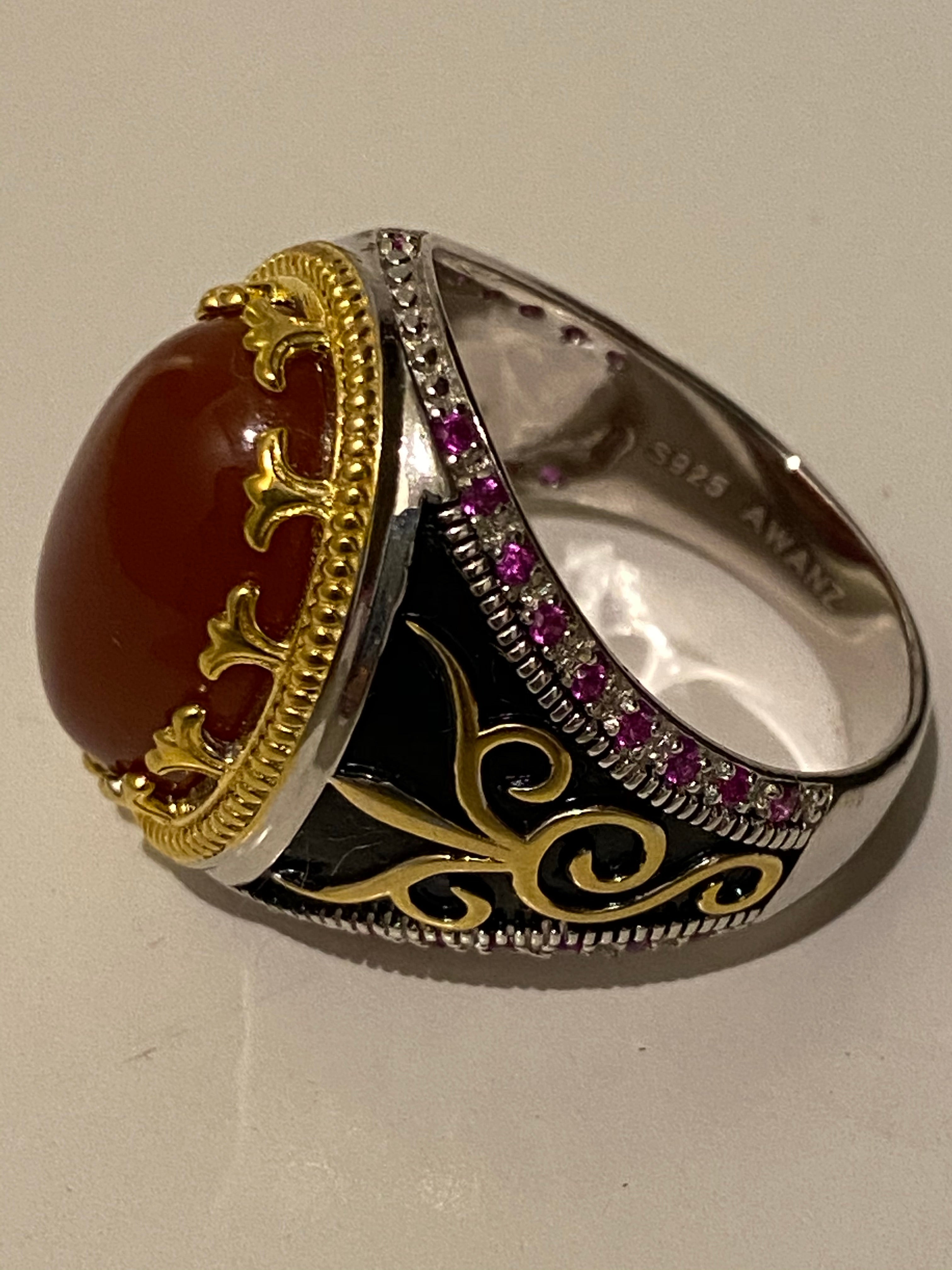 MEN’S AQEEQ STONE RING