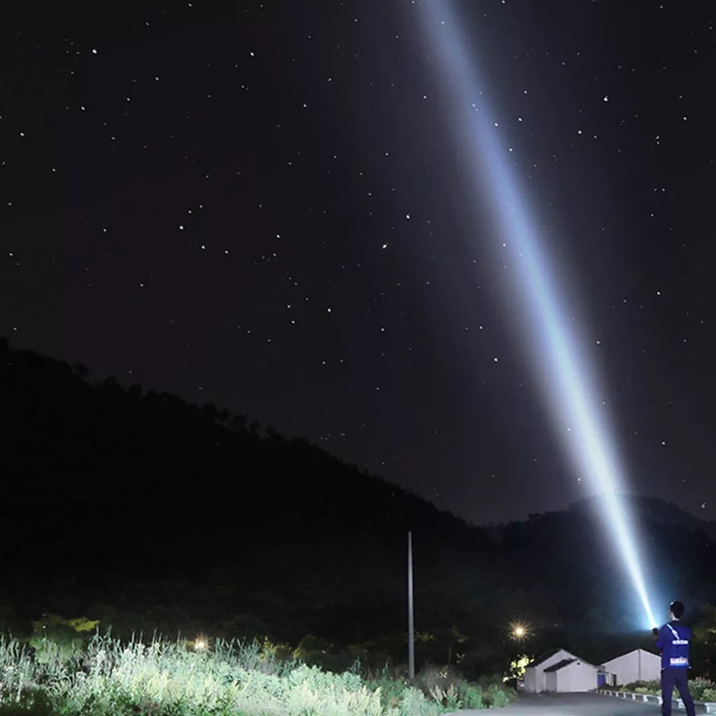 Super Bright Outdoor Handheld USB Chargeable Search light and Power Bank.