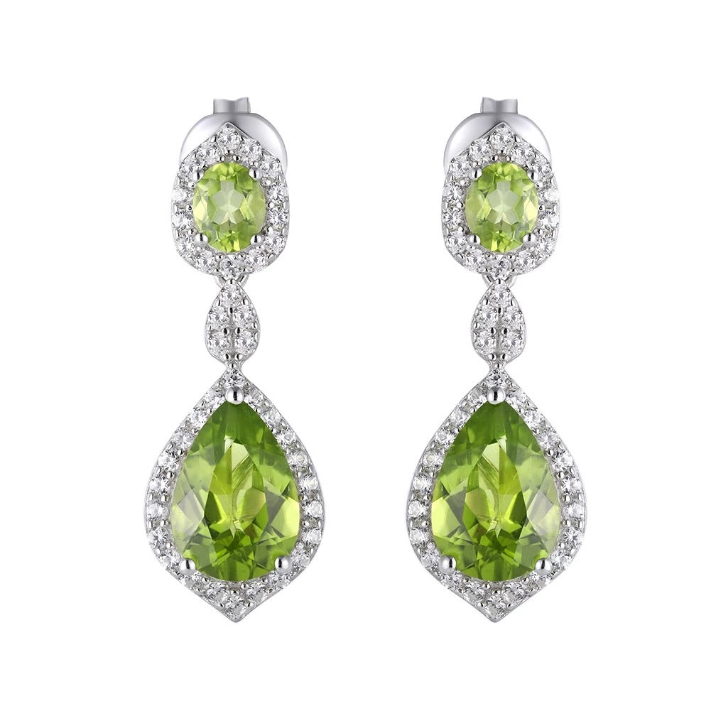 NATURAL PERIDOT DROP EARRINGS