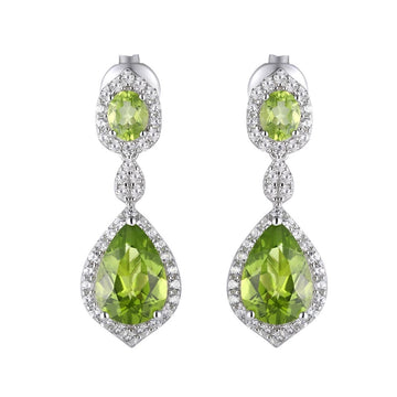 NATURAL PERIDOT DROP EARRINGS